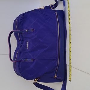 Like New Vera Bradley Light Purple Check Weekender